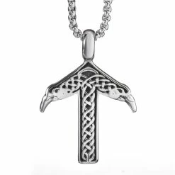 Collier De La Rune Du Dieu Tyr 11 Collier De La Rune Du Dieu Tyr -vêtements Soldes Magasin Collier rune tiwaz tyr