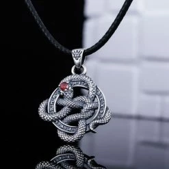 Collier Serpent De Midgard En Argent 10 Collier Serpent De Midgard En Argent -vêtements Soldes Magasin Collier serpent argent sterling