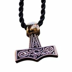 Pendentif Marteau De Thor En Bronze Motif D'Oseberg