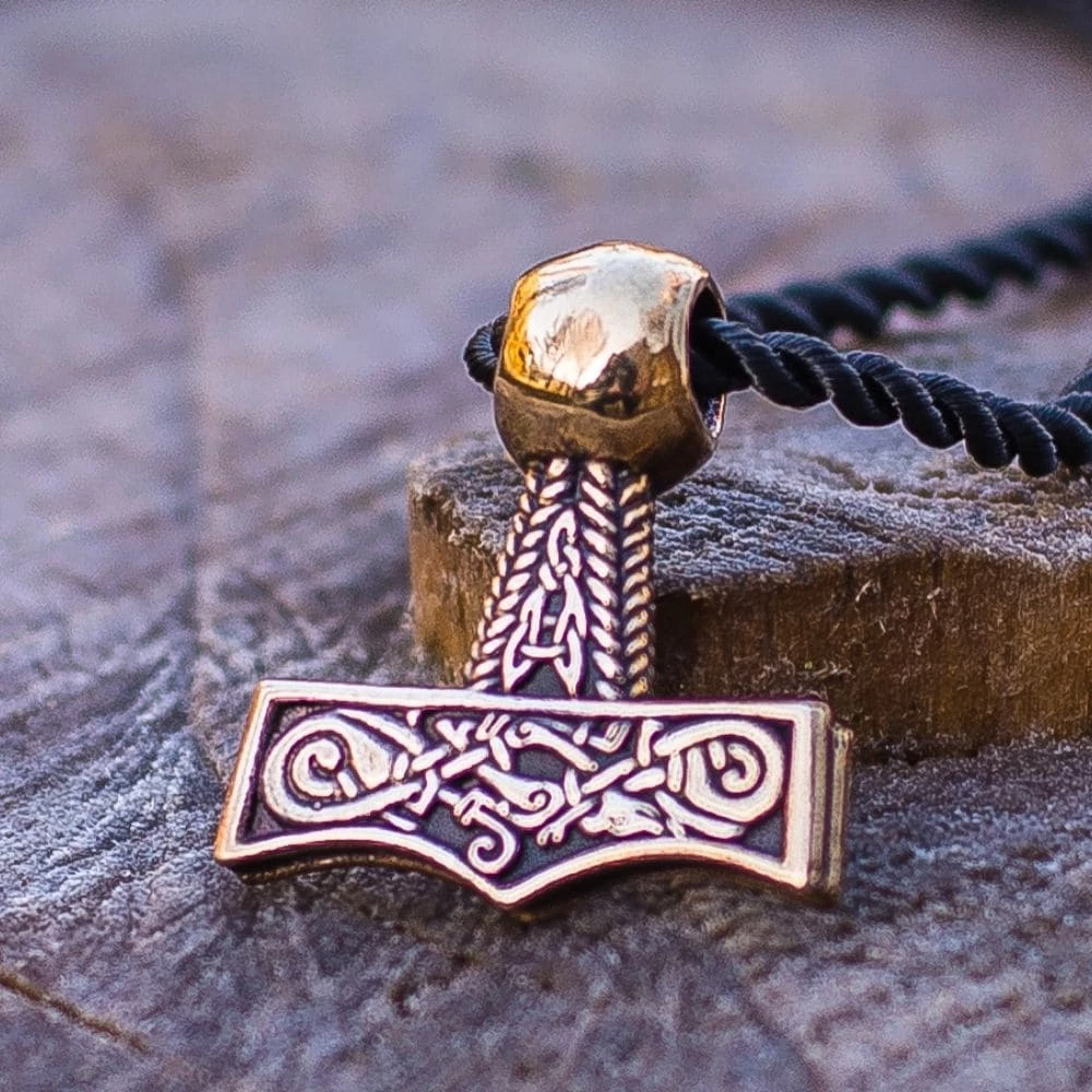 Pendentif Marteau De Thor En Bronze Motif D'Oseberg 4 Pendentif Marteau De Thor En Bronze Motif D'Oseberg – Image 2