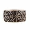 Anneau Compas De Vegvisir En Bronze