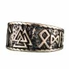 Anneau Valknut Runique En Bronze