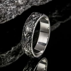 Anneau Loup Viking En Argent 8 Anneau Loup Viking En Argent -vêtements Soldes Magasin anneau loup viking argent massif