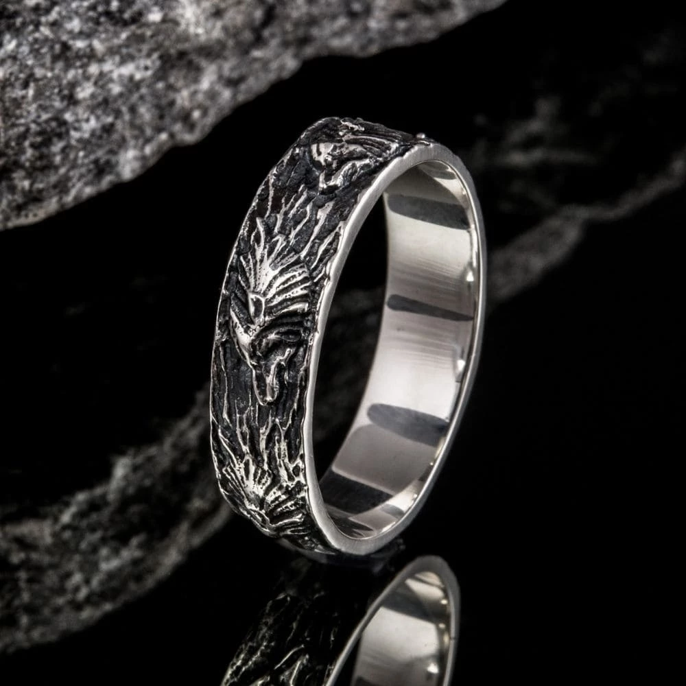 Anneau Loup Viking En Argent 5 Anneau Loup Viking En Argent – Image 3
