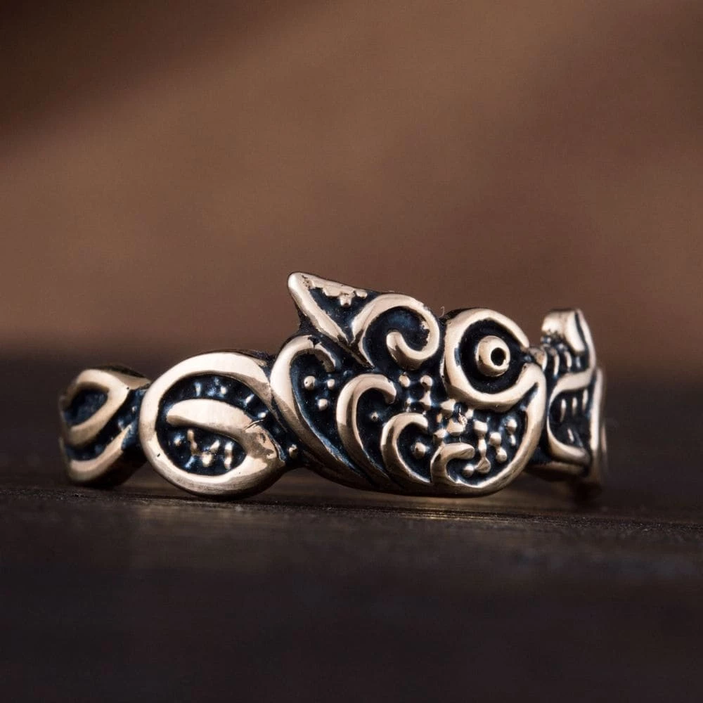 Anneau Loup Viking En Bronze 6 Anneau Loup Viking En Bronze – Image 4