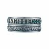 Anneau Nordique Runique En Argent 1 Anneau Nordique Runique En Argent -vêtements Soldes Magasin anneau nordique tresse en argent