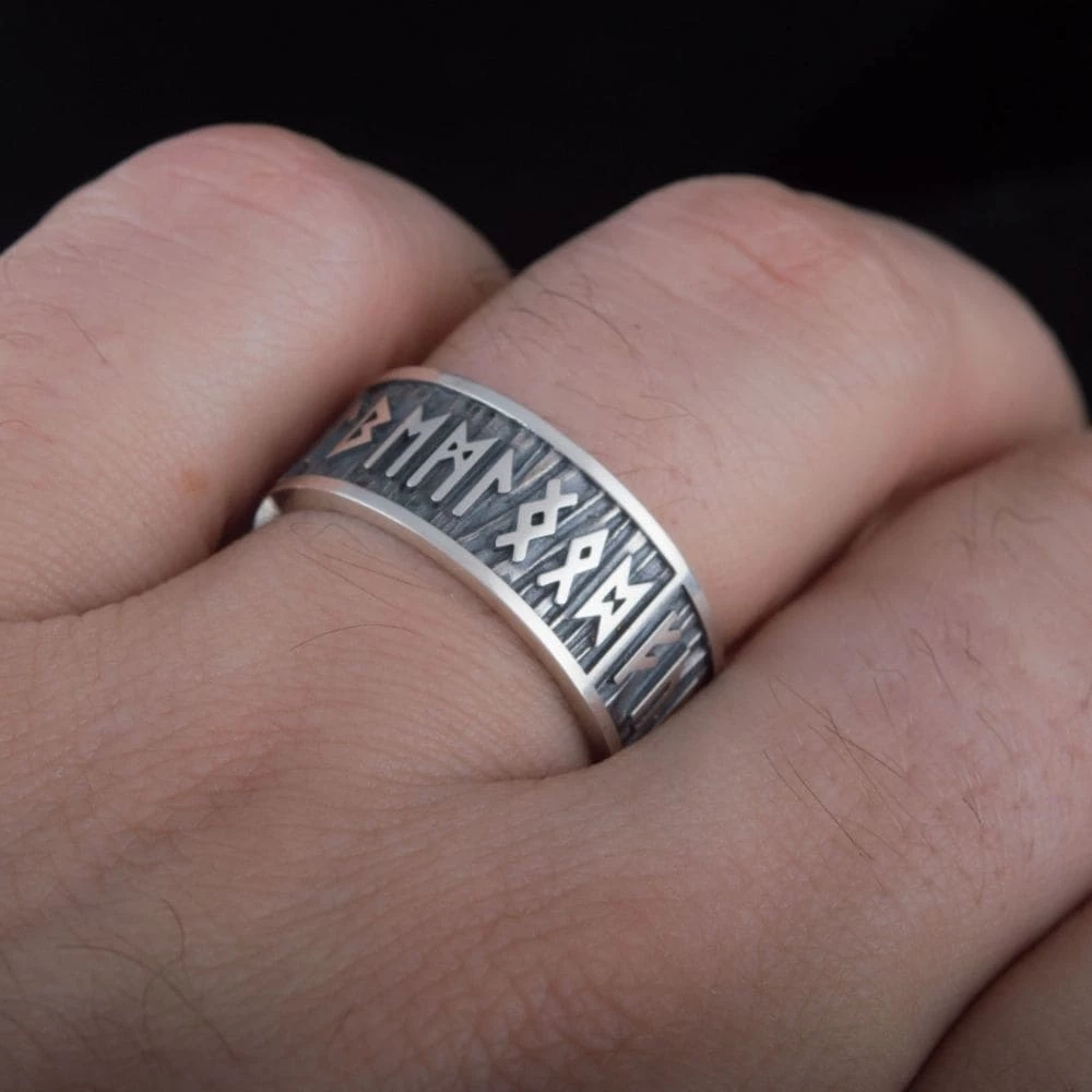 Anneau Runique En Argent 5 Anneau Runique En Argent – Image 3