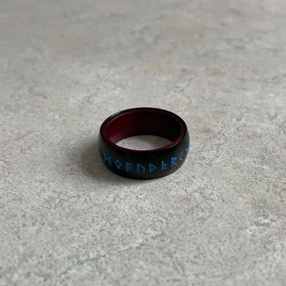 Anneau Runique Noir Et Rouge 10 Anneau Runique Noir Et Rouge – Image 8