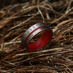 Anneau Nordique Runique En Acier 15 Anneau Nordique Runique En Acier -vêtements Soldes Magasin anneau runique nordique acier