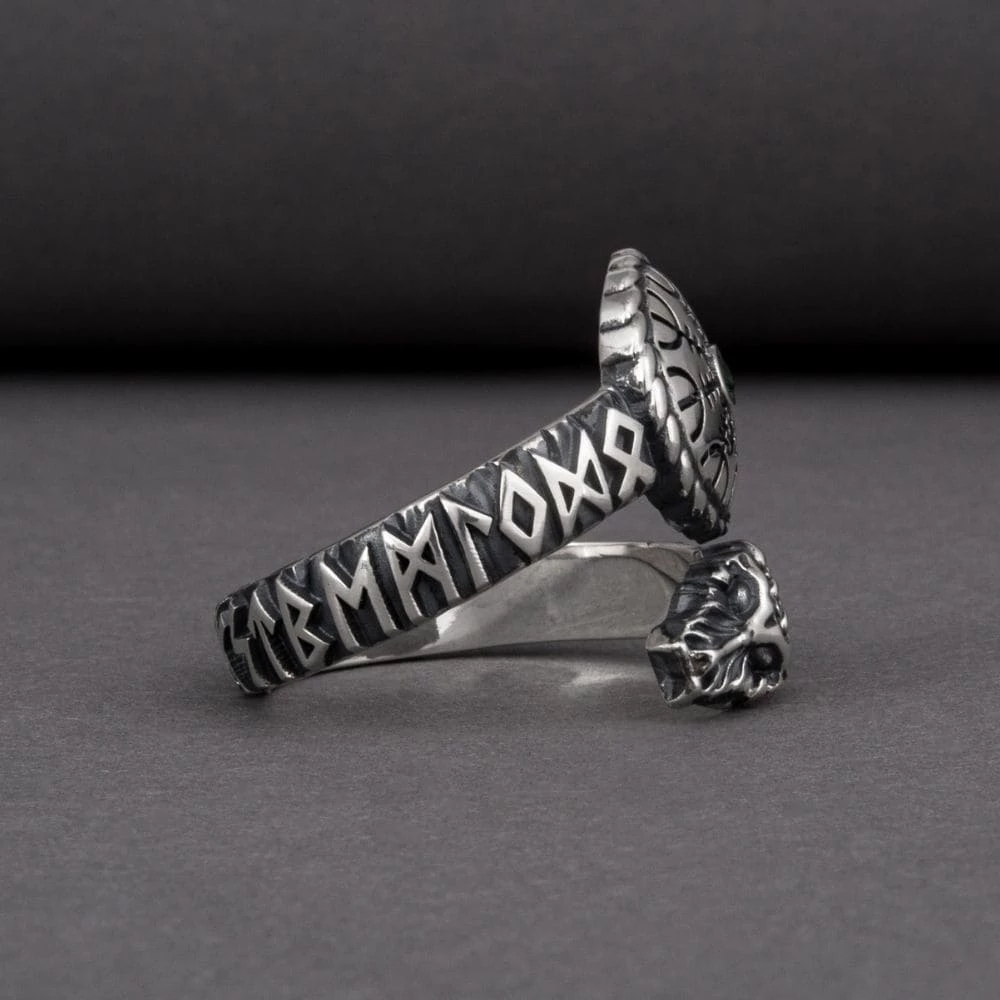 Bague Aegishjalmur Et Serpent Runique 4 Bague Aegishjalmur Et Serpent Runique – Image 2