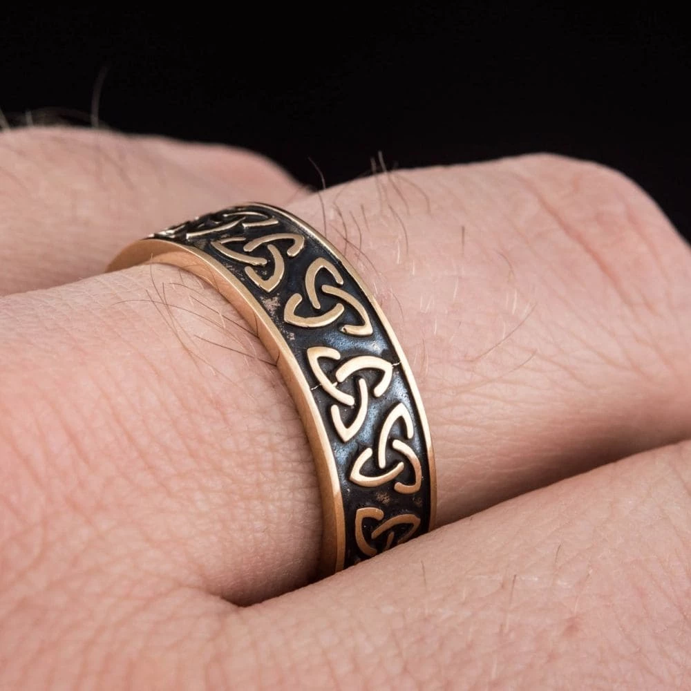 Anneau Triquetra En Bronze 4 Anneau Triquetra En Bronze – Image 2