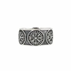 Anneau Vegvisir En Argent