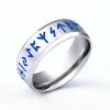 Anneau Runes De Glace 1 Anneau Runes De Glace -vêtements Soldes Magasin anneau runes bleues boutique horde viking