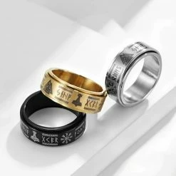 Anneau Symboles Nordiques -vêtements Soldes Magasin anneaux symbole nordique