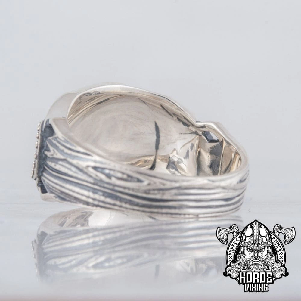 Bague Symbole Sleipniren Argent 7 Bague Symbole Sleipniren Argent – Image 5