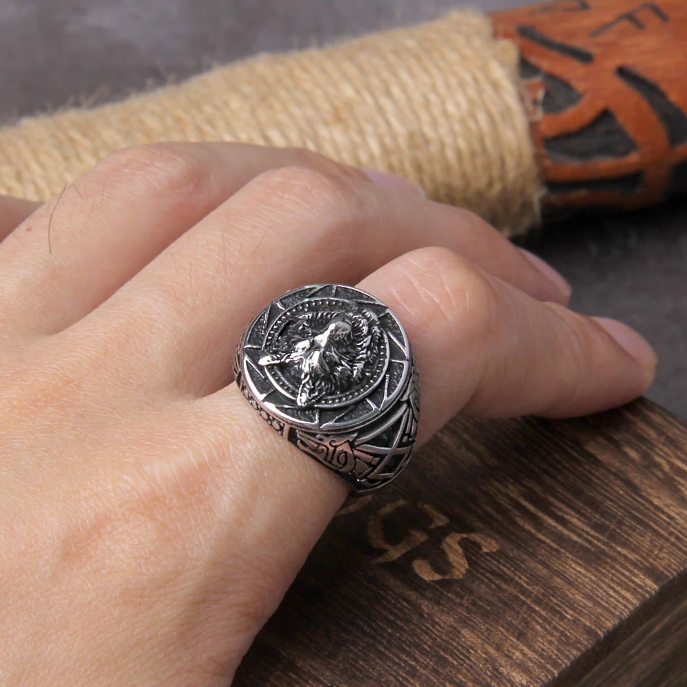 Bague Tête De Loup Viking En Acier 4 Bague Tête De Loup Viking En Acier – Image 2