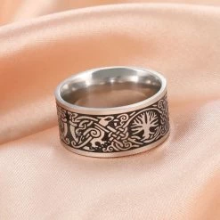 Anneau Viking Arbre De Vie -vêtements Soldes Magasin bague arbre de vie viking