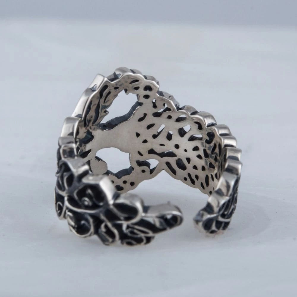 Bague Arbre Yggdrasil En Argent 6 Bague Arbre Yggdrasil En Argent – Image 4