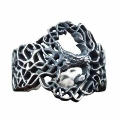 Bague Arbre Yggdrasil En Argent