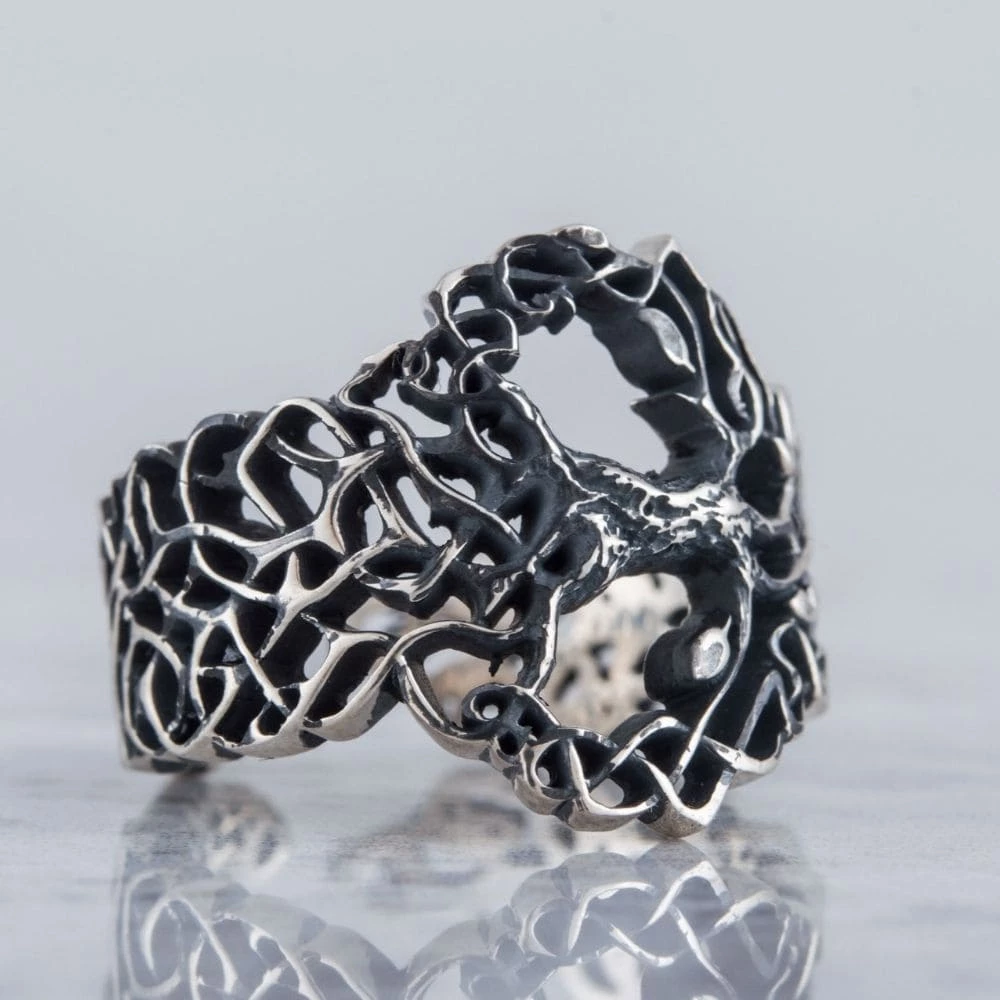Bague Arbre Yggdrasil En Argent 4 Bague Arbre Yggdrasil En Argent – Image 2