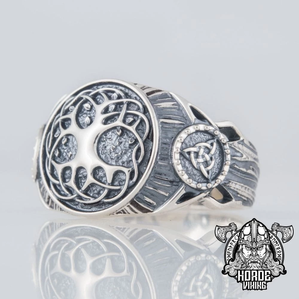 Bague Yggdrasil En Argent 4 Bague Yggdrasil En Argent – Image 2