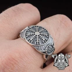Bague Aegishjalmur En Argent 14 Bague Aegishjalmur En Argent -vêtements Soldes Magasin bague argent aegishjalmur