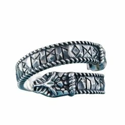 Anneau De Jörmungandr En Argent