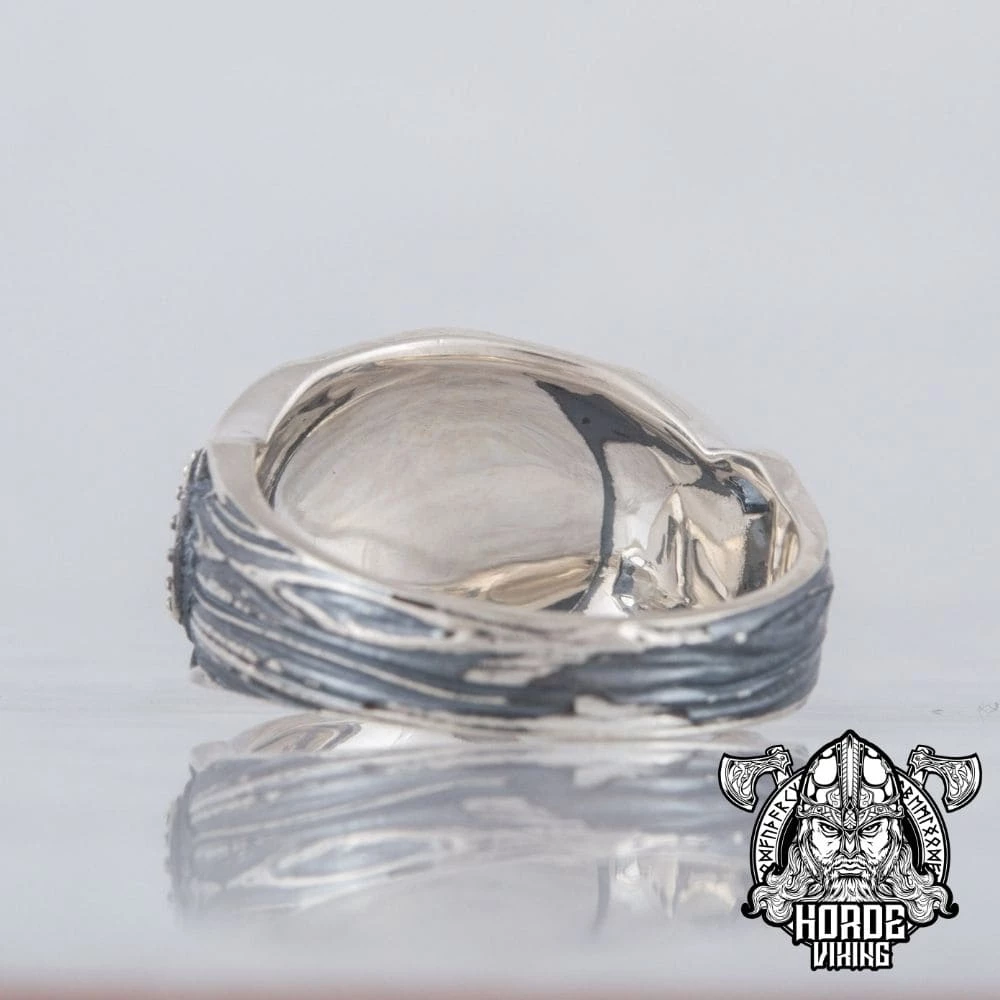 Chevalière Cornes D'Odin En Argent 8 Chevalière Cornes D'Odin En Argent – Image 6