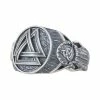 Bague Valknut En Argent -vêtements Soldes Magasin bague argent valknut