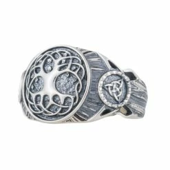 Bague Yggdrasil En Argent