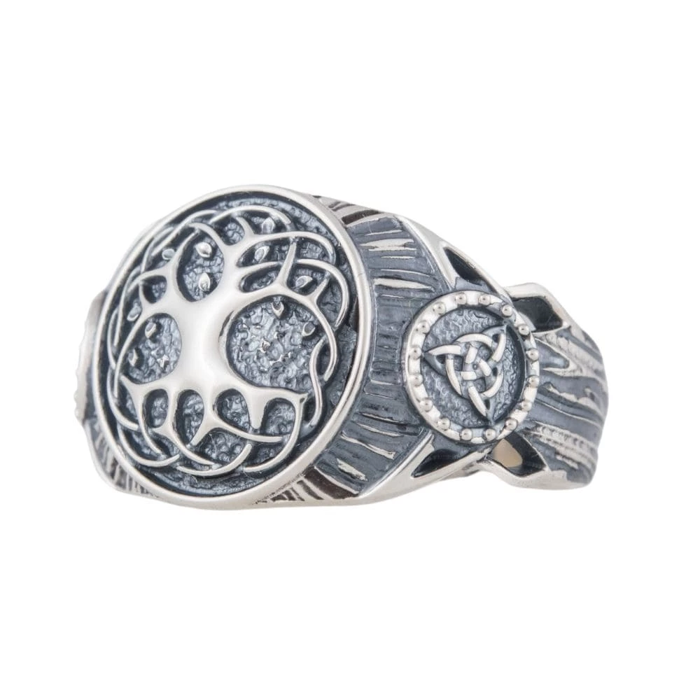 Bague Yggdrasil En Argent 3 Bague Yggdrasil En Argent