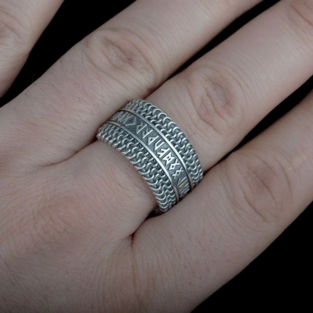 Bague Armure Viking D'Argent 5 Bague Armure Viking D'Argent – Image 3