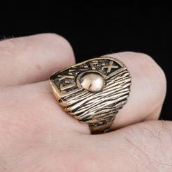Bague Défenseur D'Asgard En Bronze 10 Bague Défenseur D'Asgard En Bronze -vêtements Soldes Magasin bague bouclier viking bronze
