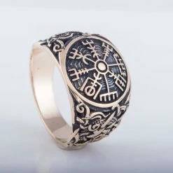 Bague Vegvisir En Bronze Style De Mammen 8 Bague Vegvisir En Bronze Style De Mammen -vêtements Soldes Magasin bague bronze massif vegvisir