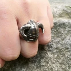 Bague Âme Du Guerrier Viking 7 Bague Âme Du Guerrier Viking -vêtements Soldes Magasin bague casque viking acier