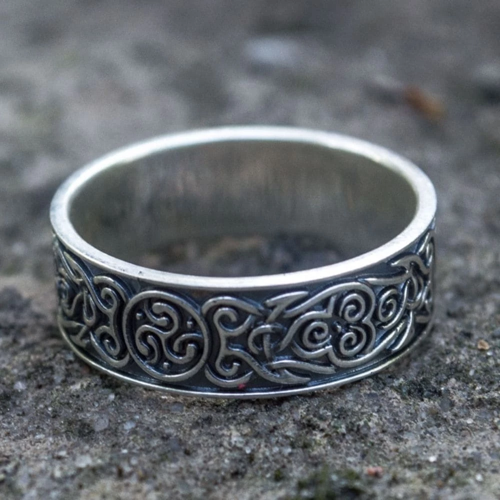 Anneau Celtique Triskèle En Argent 4 Anneau Celtique Triskèle En Argent – Image 2