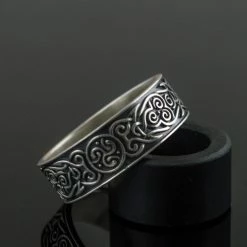 Anneau Celtique Triskèle En Argent 9 Anneau Celtique Triskèle En Argent -vêtements Soldes Magasin bague celtique homme en argent