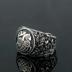 Bague Cheval Sleipnir En Argent 8 Bague Cheval Sleipnir En Argent -vêtements Soldes Magasin bague cheval viking sleipnir argent
