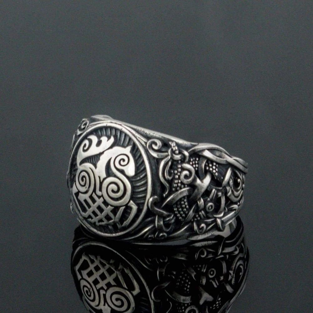 Bague Cheval Sleipnir En Argent 5 Bague Cheval Sleipnir En Argent – Image 3