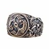 Bague Corbeaux Hugin Et Munin En Bronze 1 Bague Corbeaux Hugin Et Munin En Bronze -vêtements Soldes Magasin bague corbeau bronze