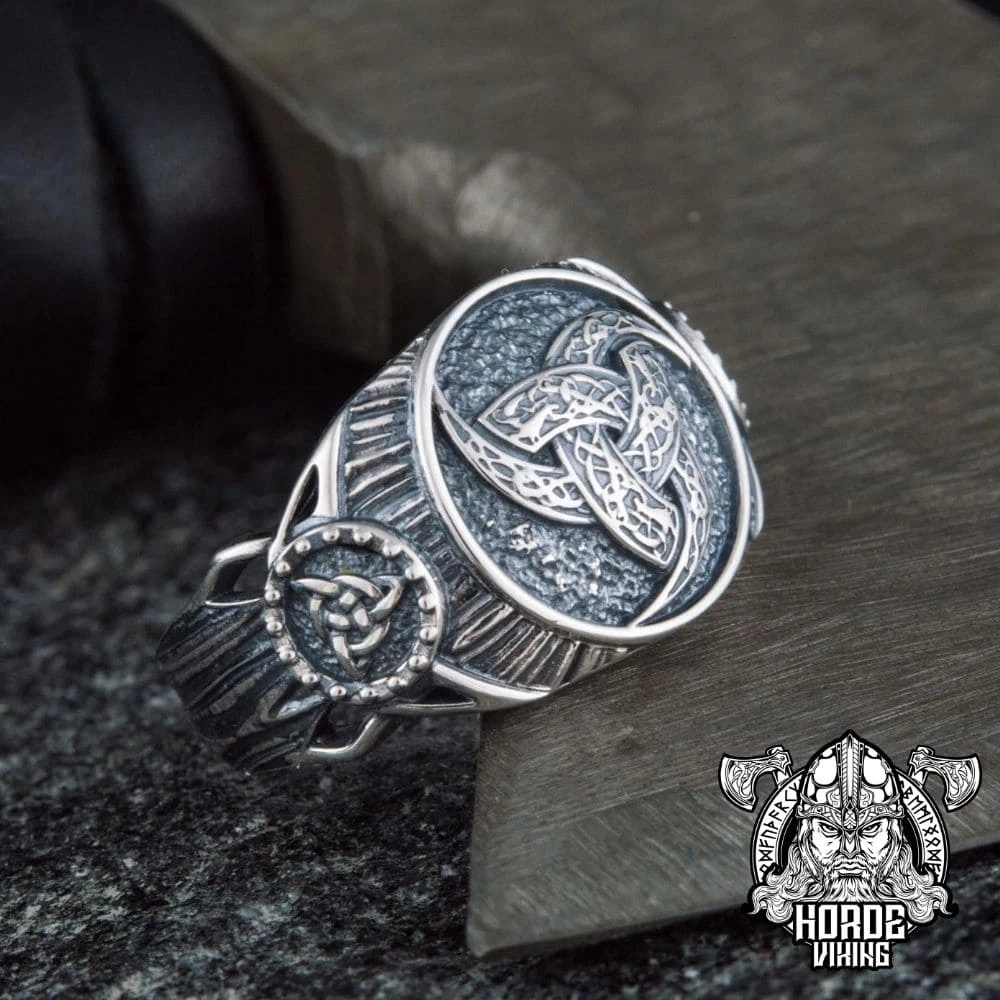 Chevalière Cornes D'Odin En Argent 4 Chevalière Cornes D'Odin En Argent – Image 2