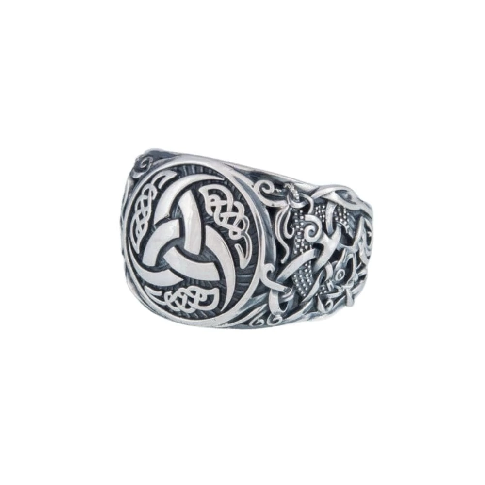 Bague Cornes D'Odin En Argent 3 Bague Cornes D'Odin En Argent