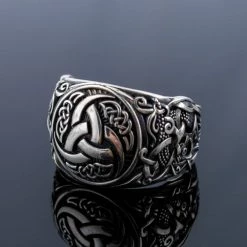 Bague Cornes D'Odin En Argent 9 Bague Cornes D'Odin En Argent -vêtements Soldes Magasin bague cornes odin