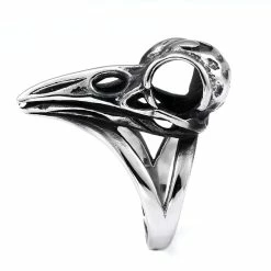 Bague Crâne De Corbeau Viking 7 Bague Crâne De Corbeau Viking -vêtements Soldes Magasin bague crane corbeau viking