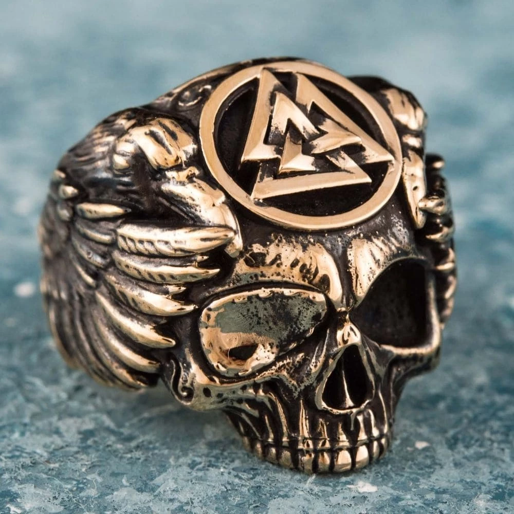 Bague Crâne D'Odin En Bronze 5 Bague Crâne D'Odin En Bronze – Image 3