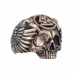 Bague Crâne D'Odin En Bronze