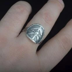 Bague Bouclier De Lagertha En Argent -vêtements Soldes Magasin bague de lagertha