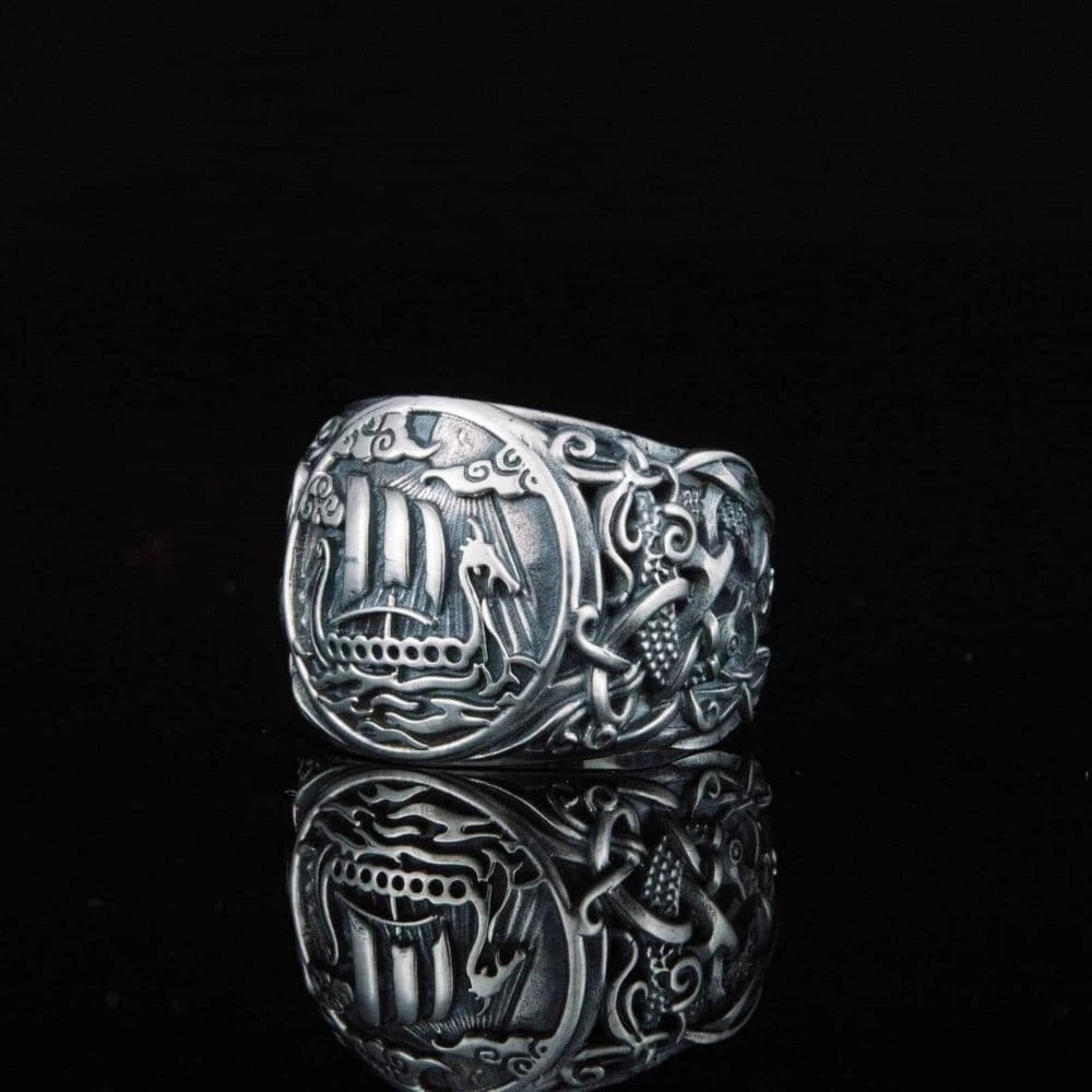 Bague Drakkar Viking D'Argent 5 Bague Drakkar Viking D'Argent – Image 3