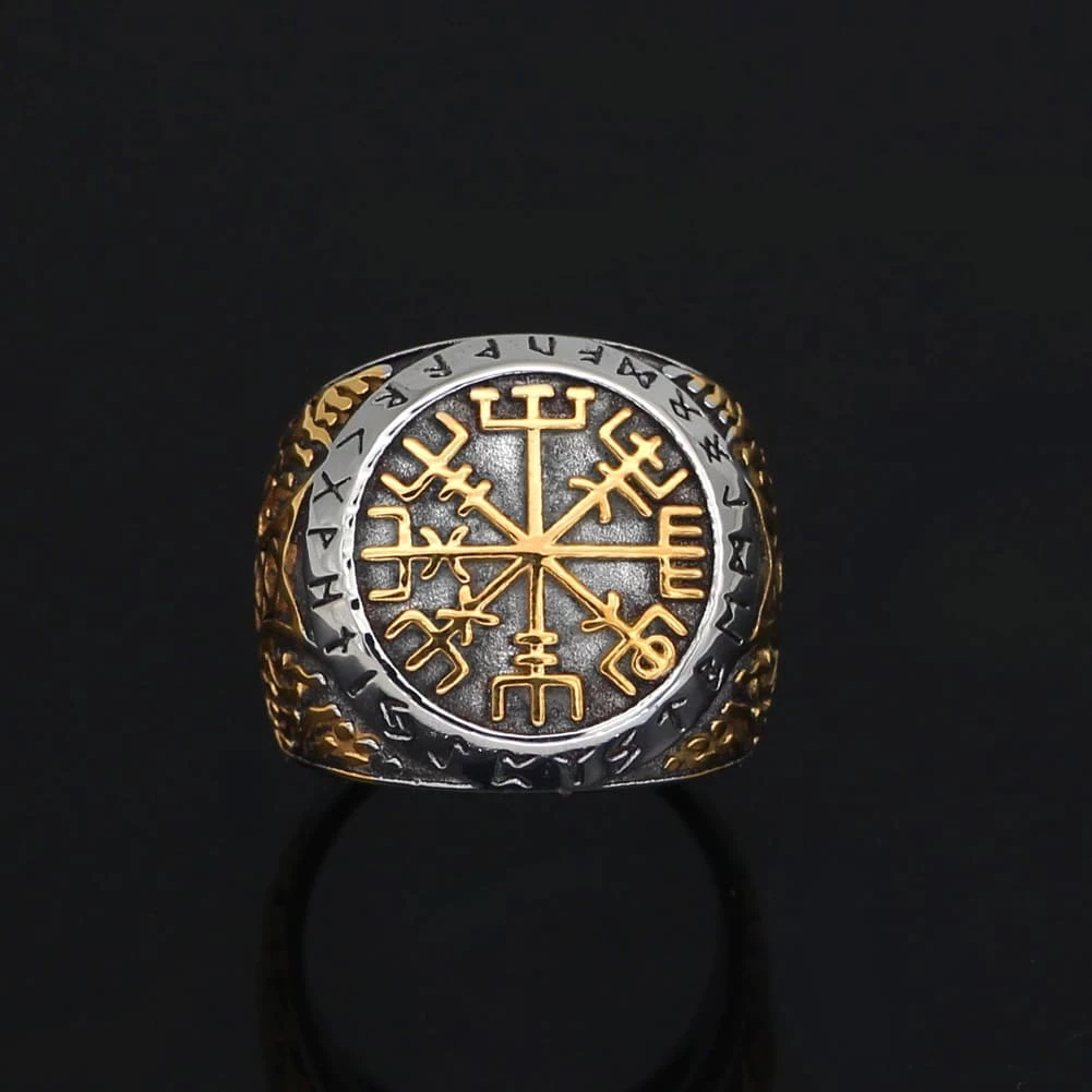 Bague Vegvisir En Acier 5 Bague Vegvisir En Acier – Image 3