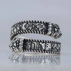 Anneau De Jörmungandr En Argent 9 Anneau De Jörmungandr En Argent -vêtements Soldes Magasin bague en argent jormungand